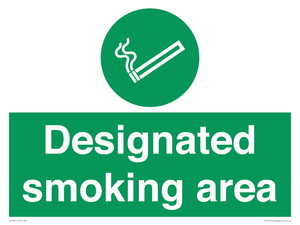 Designated smoking area